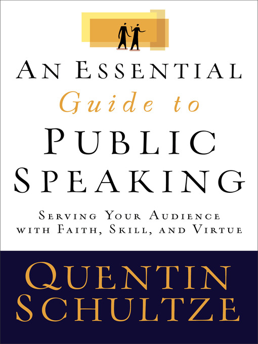 Cover image for An Essential Guide to Public Speaking